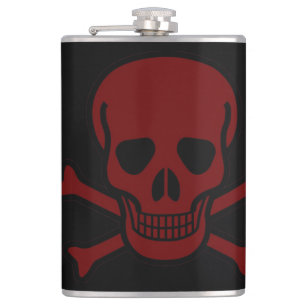 Skull and Bones Hip Flask