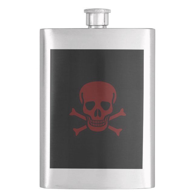 Skull and Bones Hip Flask (Front)