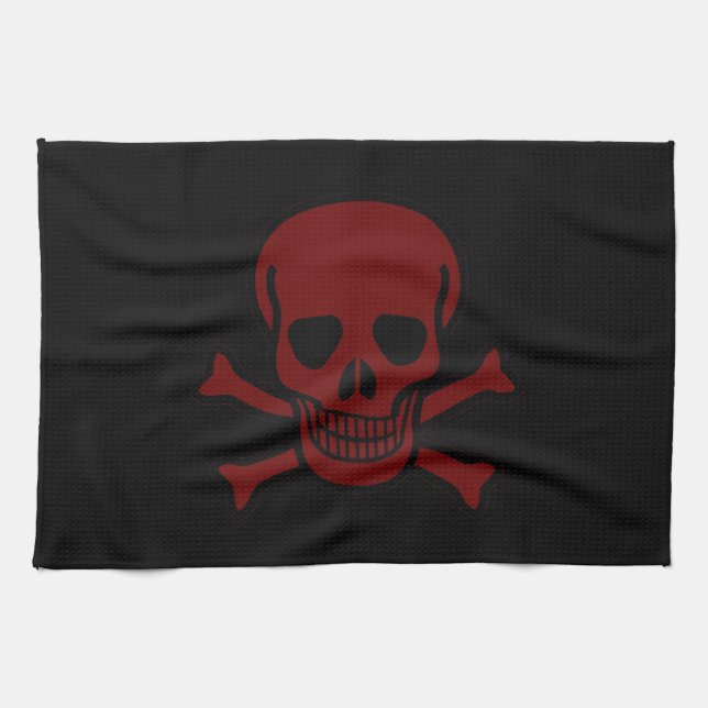 Skull and Bones Kitchen Towel (Horizontal)