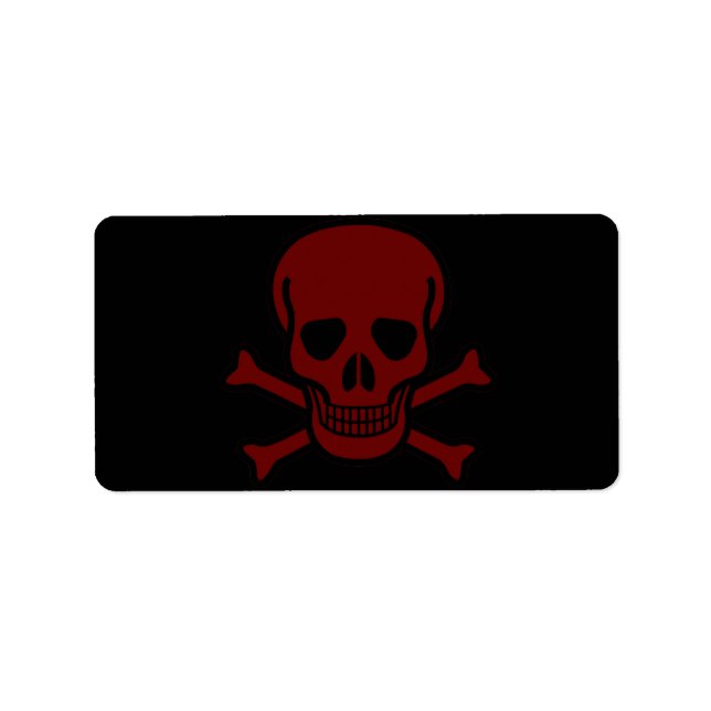 Skull and Bones Label (Front)