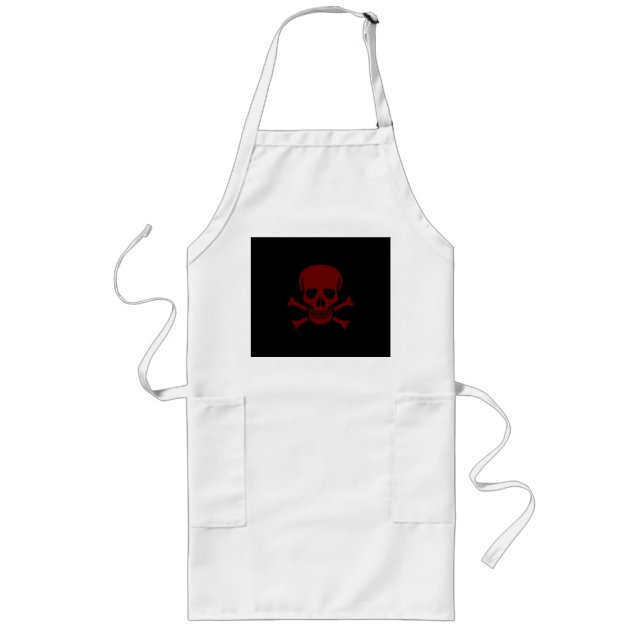 Skull and Bones Long Apron (Front)