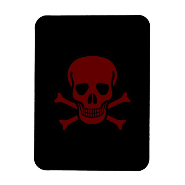 Skull and Bones Magnet (Vertical)