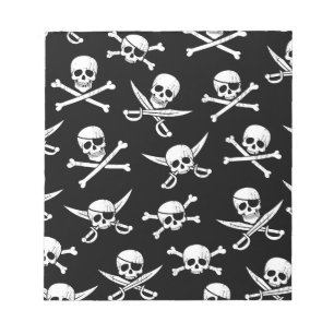 Skull and bones notepad