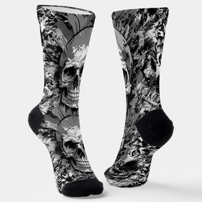 Skull and Bones Socks - Skull Socks (Angled)