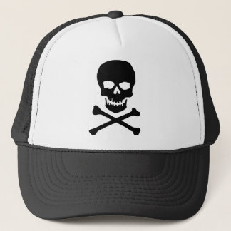 skull and bones trucker hat