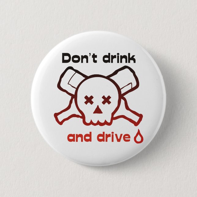 Skull and Bottles-button 2 Inch Round Button (Front)