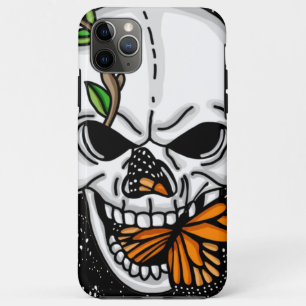 Skull and Butterfly Digital Art  iPhone 11 Pro Max Case