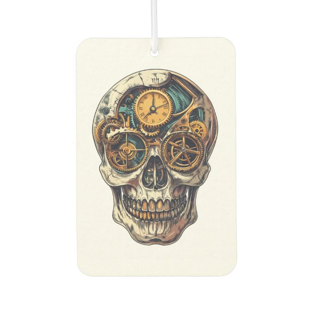 Skull and Clock Timekeeper Air Freshener (Front)