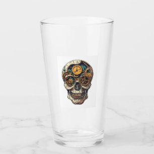 Skull and Clock Timekeeper Glass