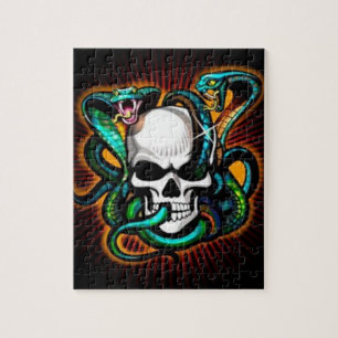 Skull and Cobras Puzzle with Gift Box