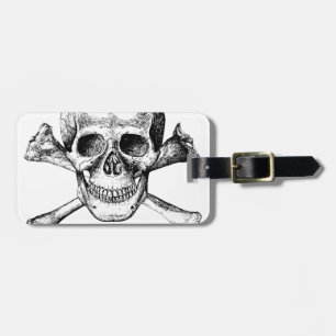 Skull and Cross Bones Luggage Tag