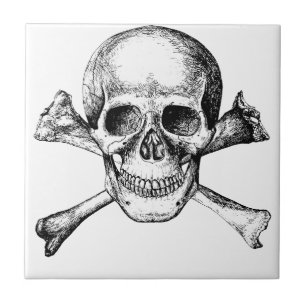 Skull and Cross Bones Tile