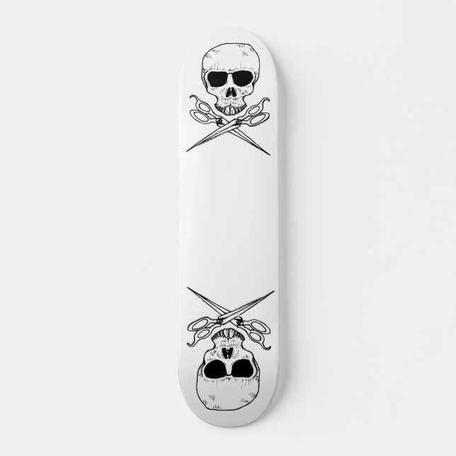 skull-and-cross-shears, skateboard (Front)