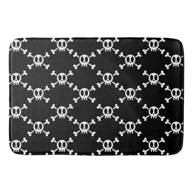 Skull and Crossbones Bath Mat (Front)