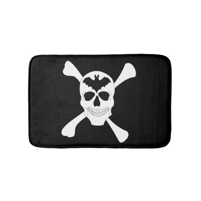 Skull And Crossbones Bath Mat (Front)