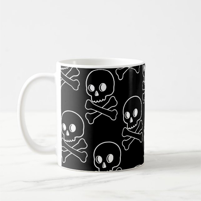 Skull And Crossbones Coffee Mug (Left)