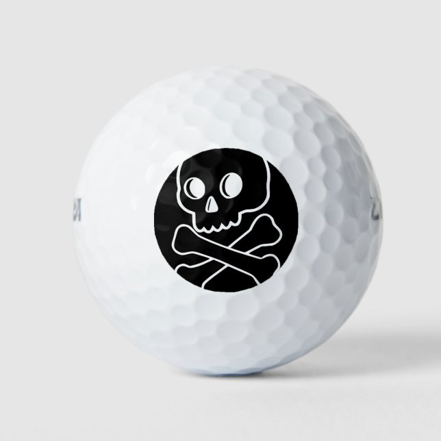 Skull And Crossbones  Golf Balls (Front)