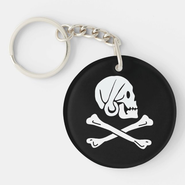 Skull and Crossbones Keychain (Front)