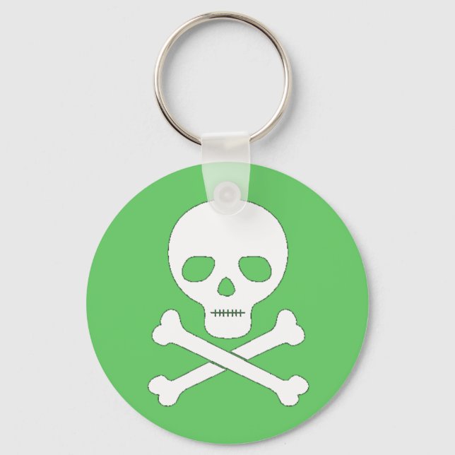 Skull and Crossbones Keychain (Front)