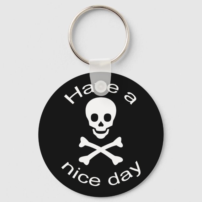 Skull and Crossbones Keychain (Front)