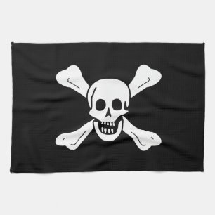 Skull and Crossbones Kitchen Towel