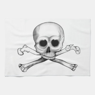 Skull and Crossbones Kitchen Towel