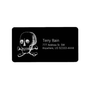 Skull and Crossbones Label