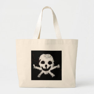 Skull and Crossbones Large Tote Bag
