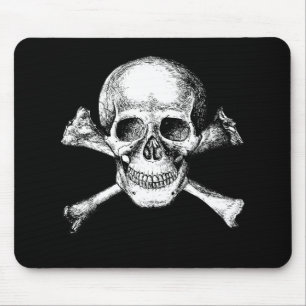 Skull and Crossbones Mouse Pad