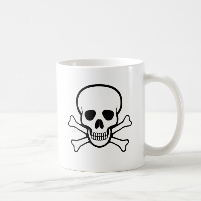 Skull and Crossbones Mug (Right)