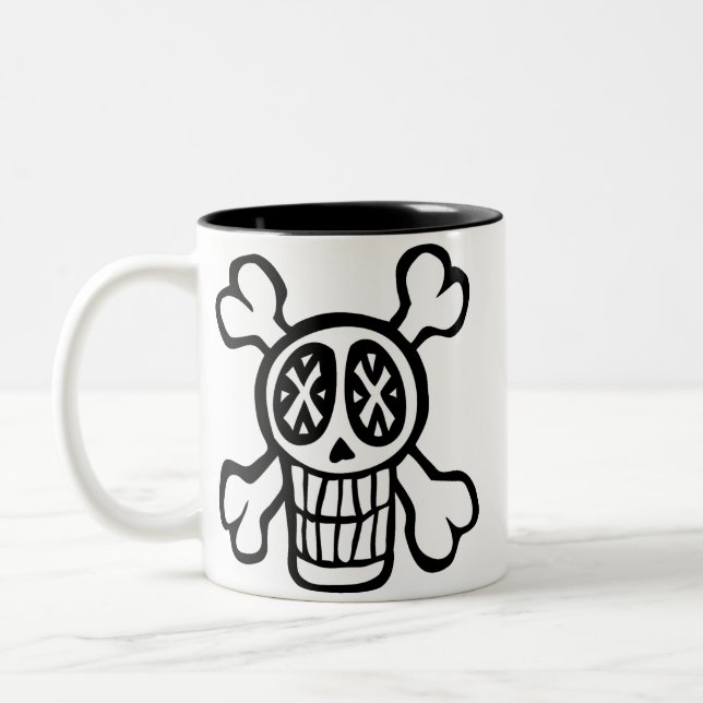 skull and crossbones mug (Left)