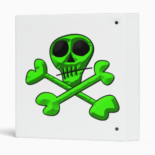 Skull and Crossbones Pattern Binder