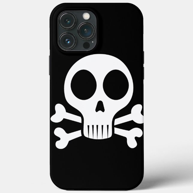Skull and Crossbones Pattern Case-Mate iPhone Case (Back)