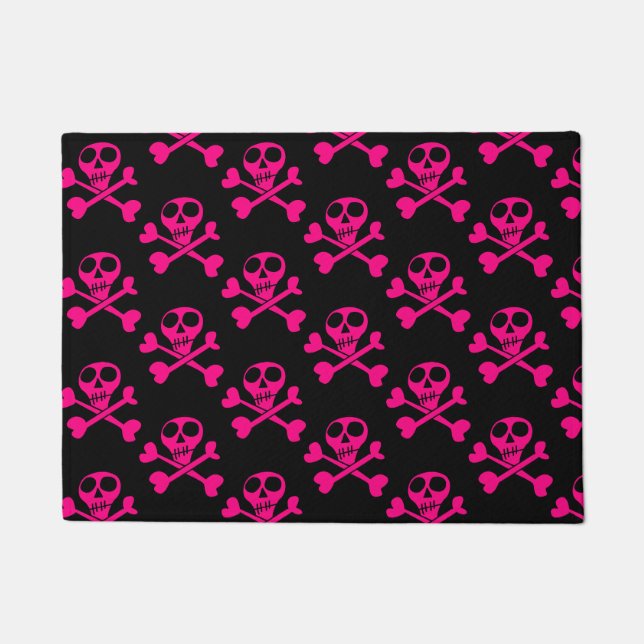 Skull and Crossbones Pattern Doormat (Front)