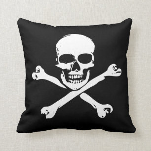 Skull and Crossbones Pillow