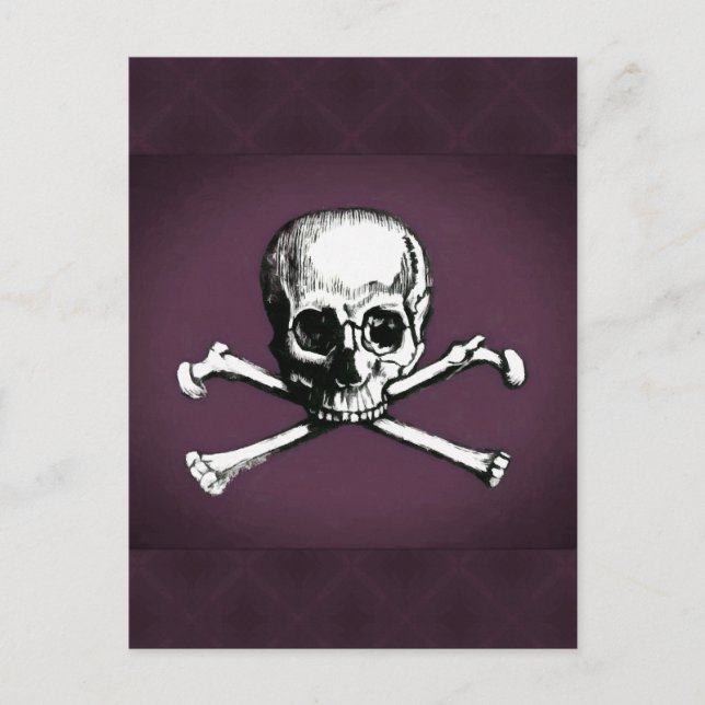 Skull and Crossbones Postcard (Front)