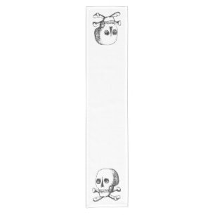 Skull and Crossbones Short Table Runner