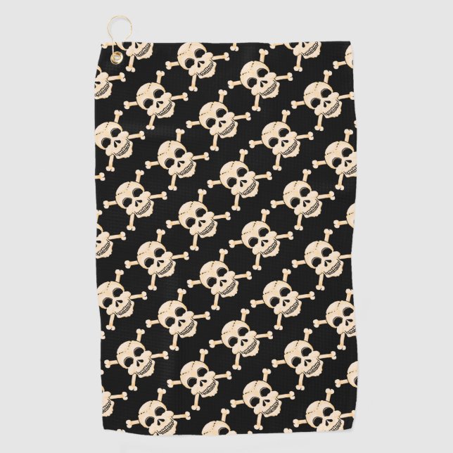 Skull and Crossbones Sport Towel (Front)