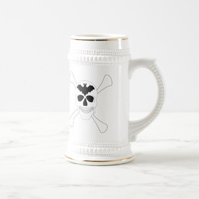 Skull And Crossbones Stein (Right)