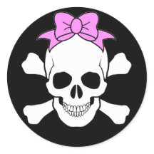 SKULL AND CROSSBONES STICKER