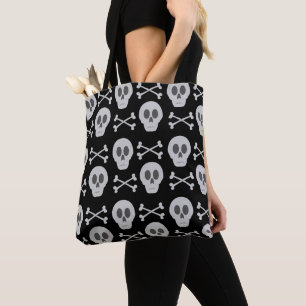Skull and Crossbones Tote Bag