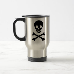 Skull and Crossbones Travel Mug