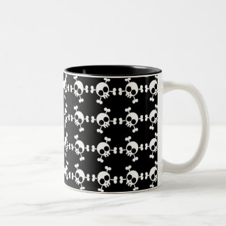 Skull and Crossbones Two-Tone Coffee Mug