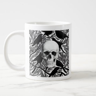 Skull And Crows Halloween Jumbo Mug