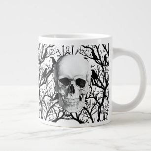 Skull And Crows Halloween Jumbo Mug