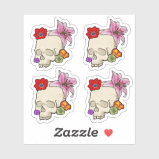 Skull and Flora