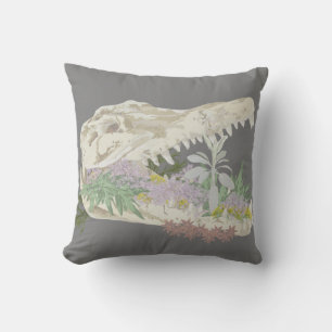 Skull and flowers cushion Protection