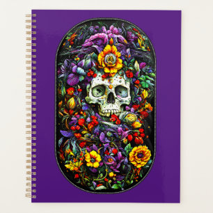 Skull and Flowers Planner
