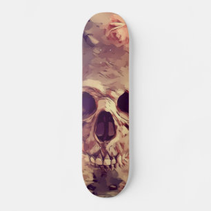 Skull and Flowers Skateboard