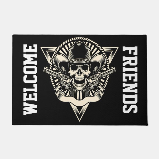 Skull and Guns Doormat (Front)
